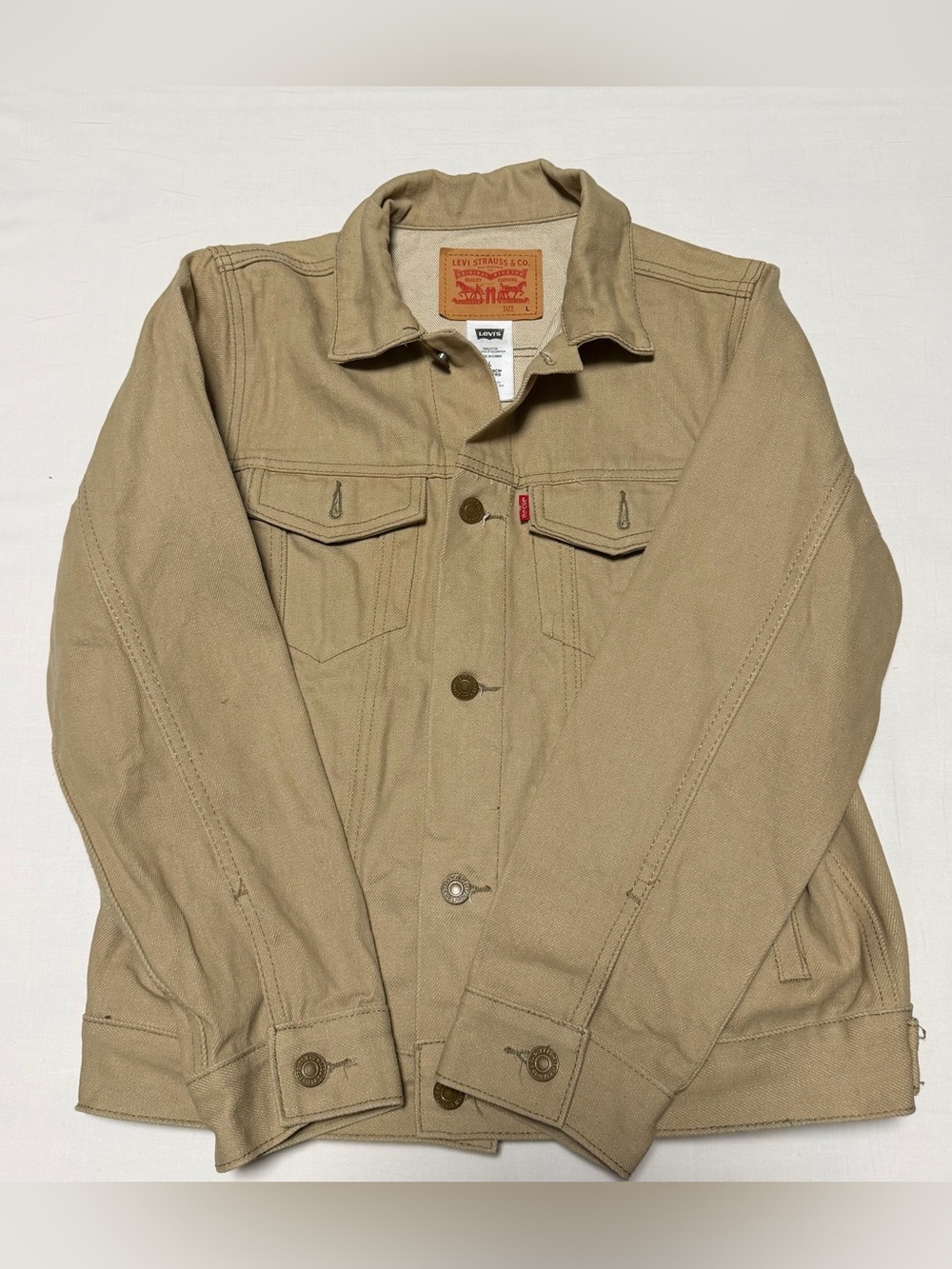 Levi’s Tan Jean Jacket Boys Large